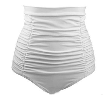 Bikini de cintura alta para mujer, traje de baño Sexy sólido alto, bragas ajustables, traje de baño de corte brasileño, bragas, ropa interior, traje de baño tipo Tanga
