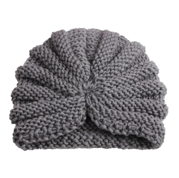 Casquette indienne en laine de couleur unie
