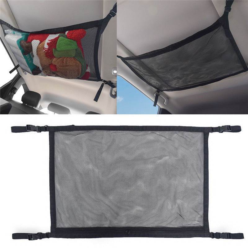 Bolsa de red para coche, bolsa de almacenamiento para techo de coche