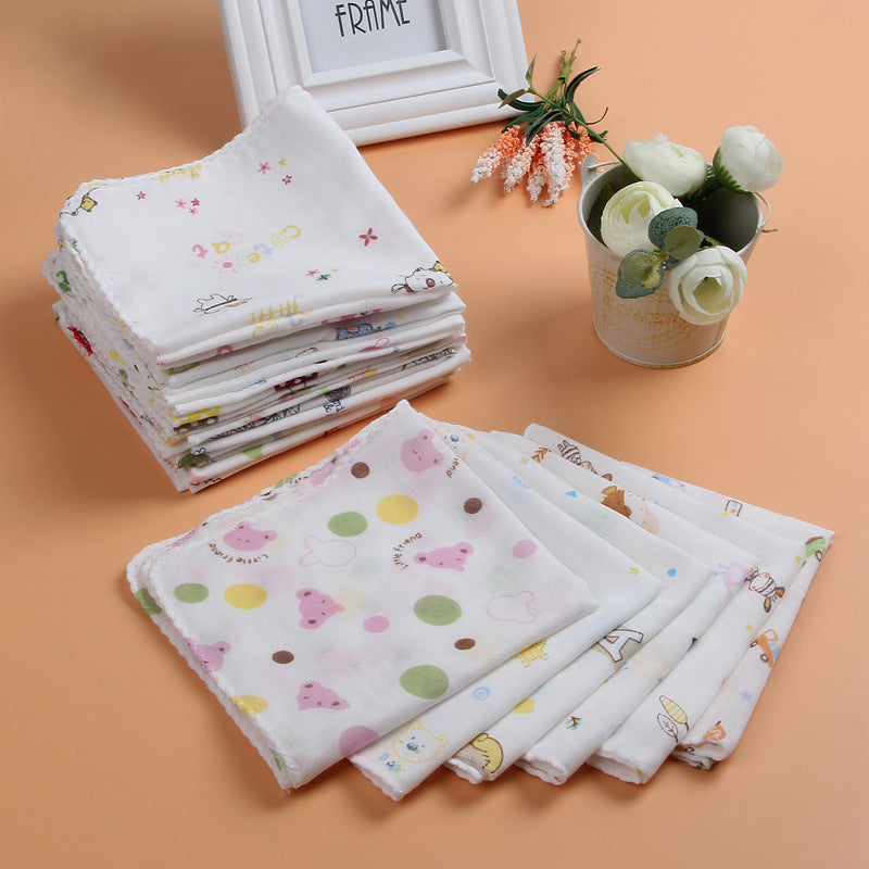 Serviette à salive en gaze pour bébé