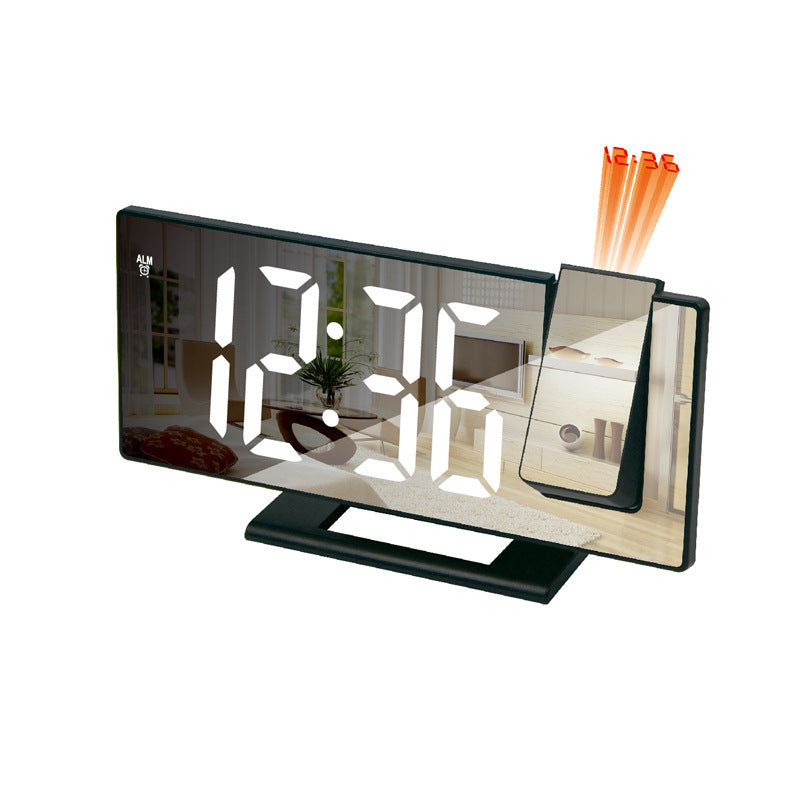 Reloj despertador digital multifuncional con proyección LED