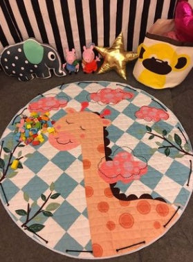 Tapis de rangement pour voiture en coton, modèles d'explosion Ins, tapis de rangement pour jouets, sortie ronde, tapis d'escalade pour enfants, sac de rangement