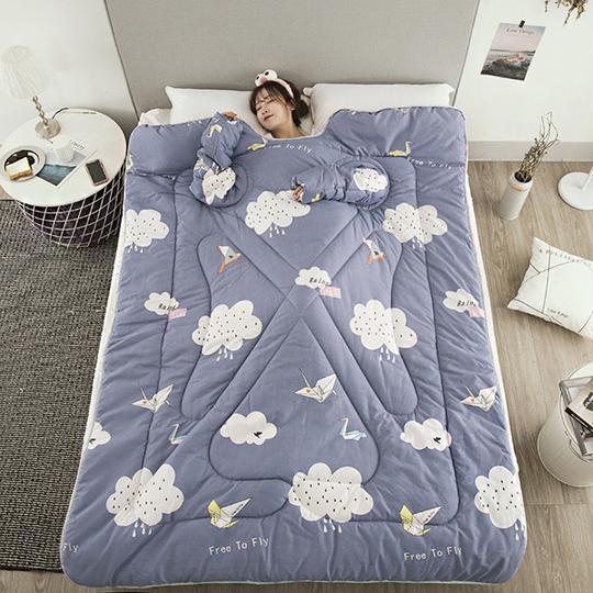 Couette d'hiver paresseuse avec manches
