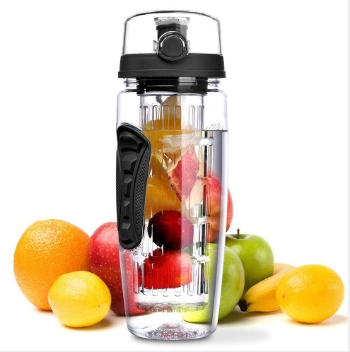 Bouteille de shaker de jus d'infuseur de fruits gratuit bouteille de camp d'escalade portable