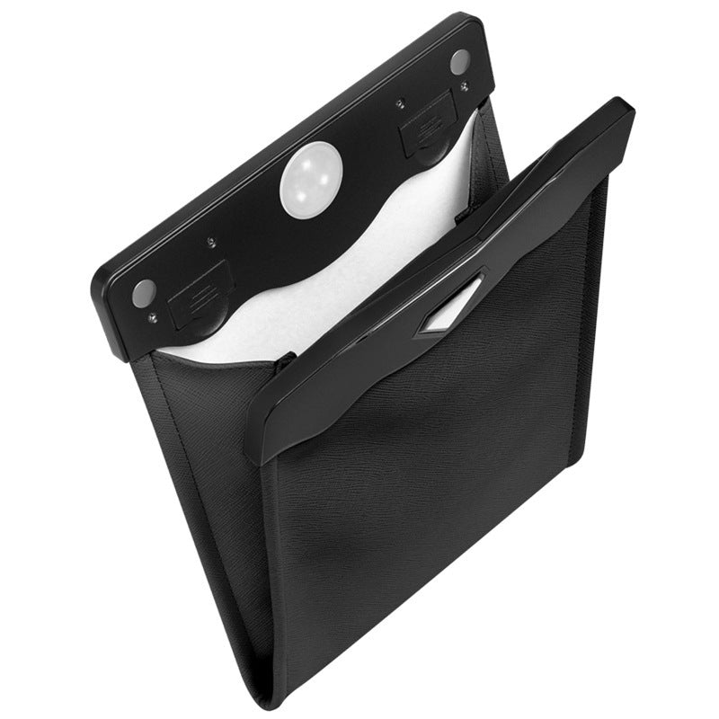 Sac de rangement suspendu pour voiture, sac poubelle à dossier de siège, sac de rangement multifonction pour poubelle de voiture, lumière LED 