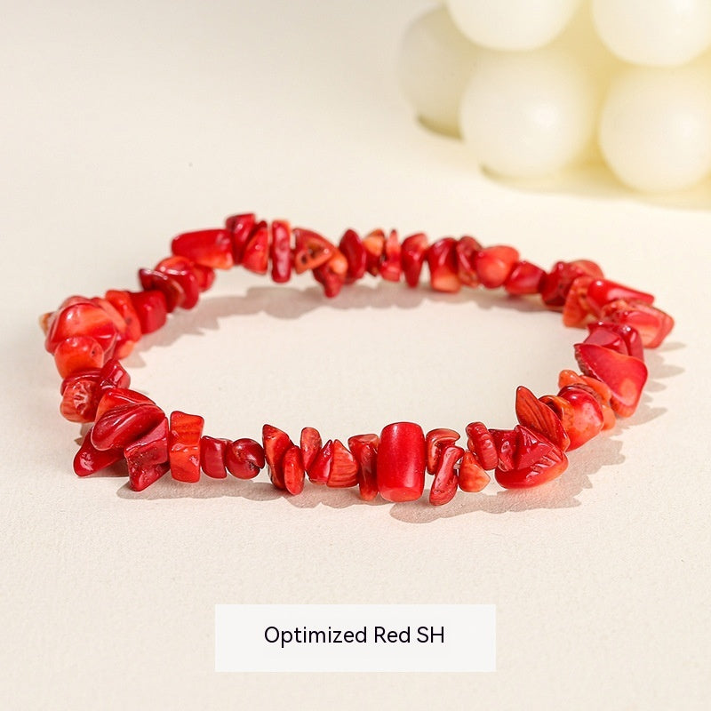 Natural Crystal Gravel Agate Aventurine Irregular Bracelet