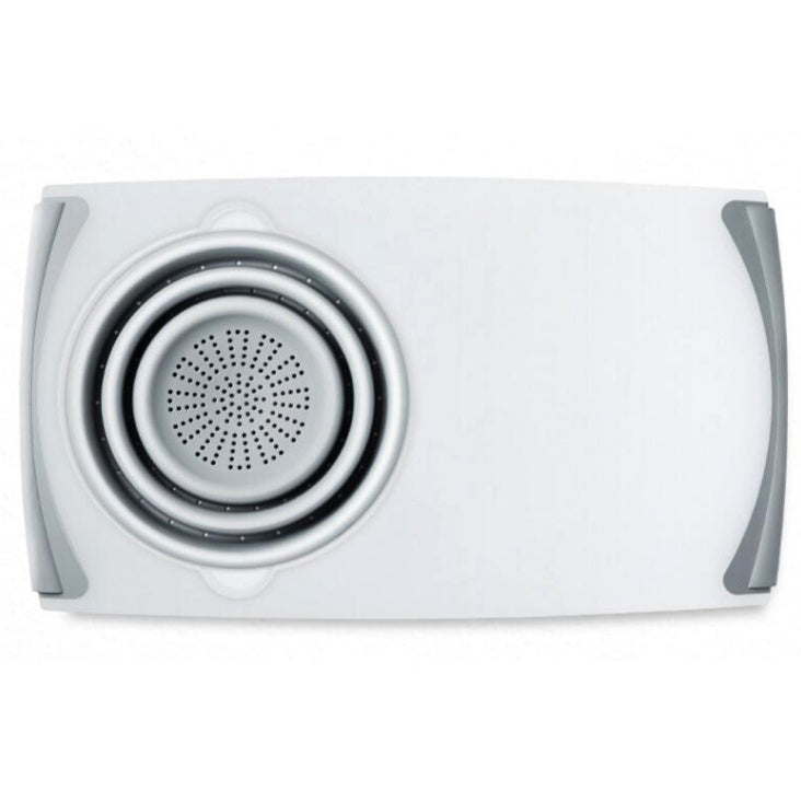 Innovadora tabla de cortar multifuncional 3 en 1, cesta de drenaje plegable desmontable, tabla de cortar para fregadero
