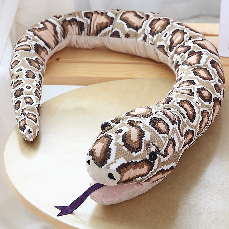 Farmer And Python Simulation Snake Plush Puppet Toy