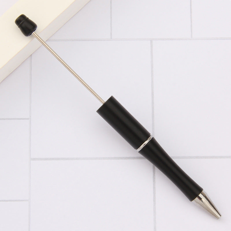 Stylo à bille créatif en plastique avec perles