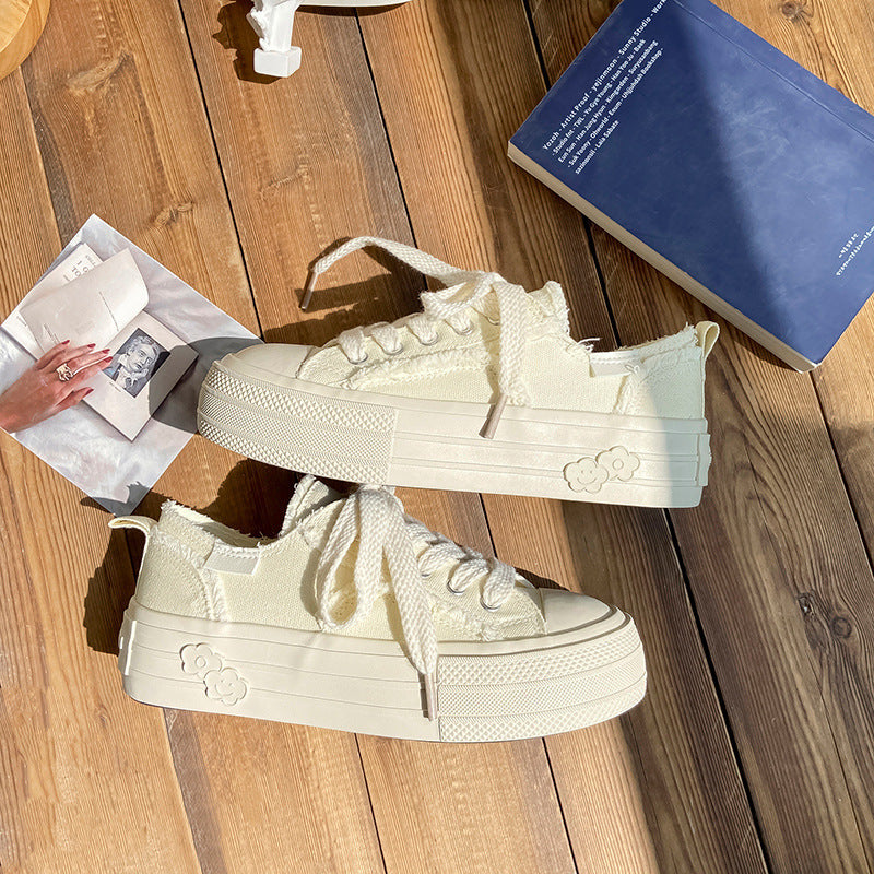 Chaussures respirantes décontractées polyvalentes à fond épais d'été