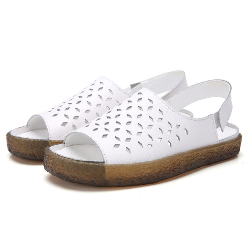 Sandales ajourées grande taille pour femmes, sandales de Style coréen pour femmes enceintes