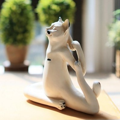 Estatuas de yoga para gatos