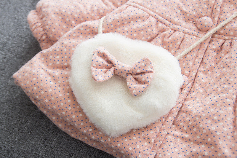 Vêtements d'hiver rembourrés en coton épais pour filles, vêtements chauds en coton