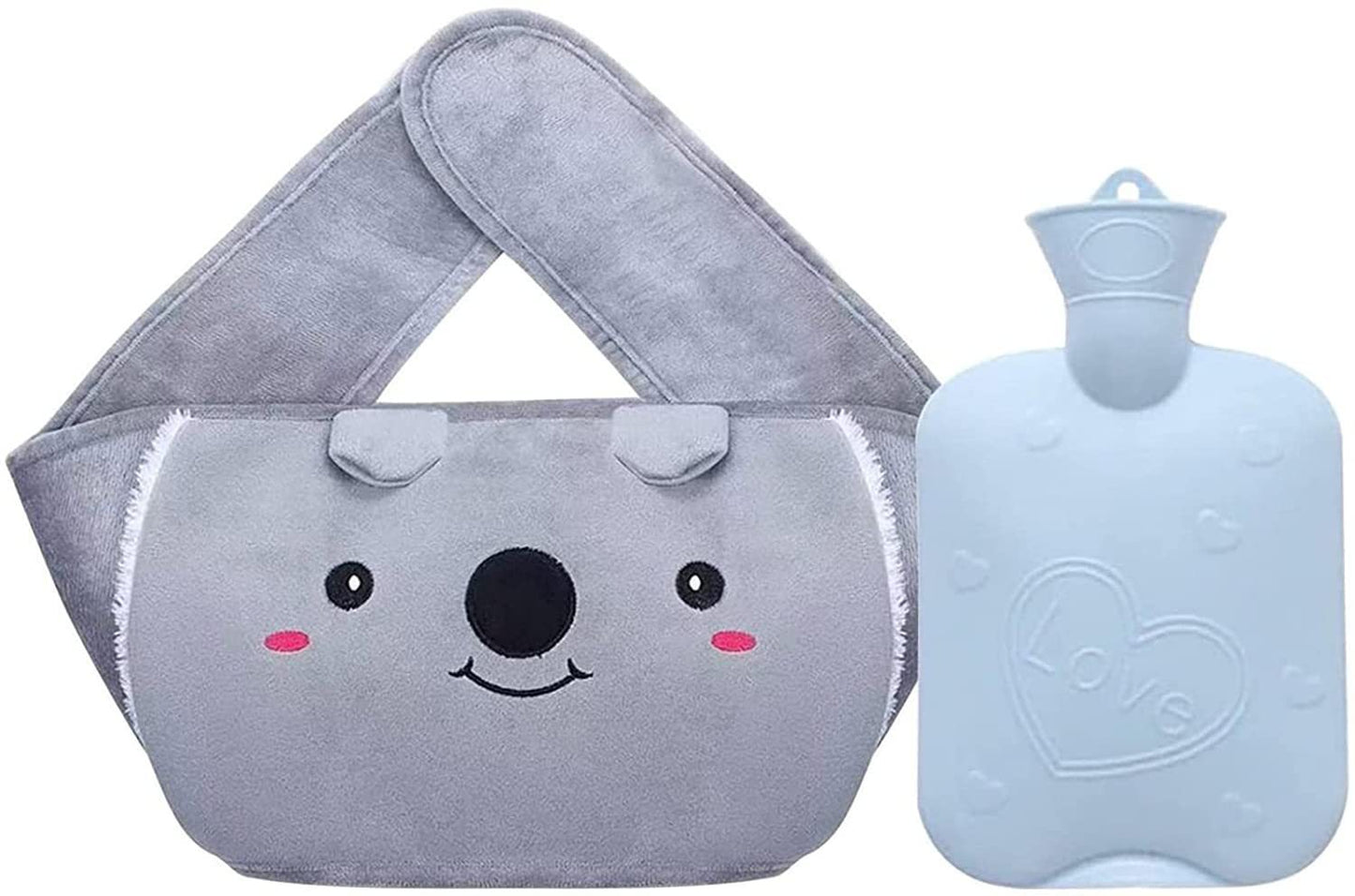 Cinturón para botella de agua de invierno, calentador de manos grande, bonito Animal, cinturón para botella de agua caliente, bolsa de agua caliente, cubierta de agua caliente, calentador de botella