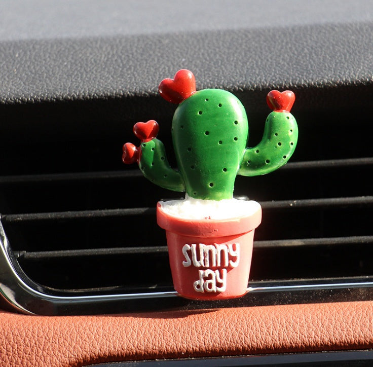 Désodorisant de voiture, plantes, sortie de ventilation, Clip de parfum de climatisation, ornements créatifs mignons, accessoires d'intérieur automobile