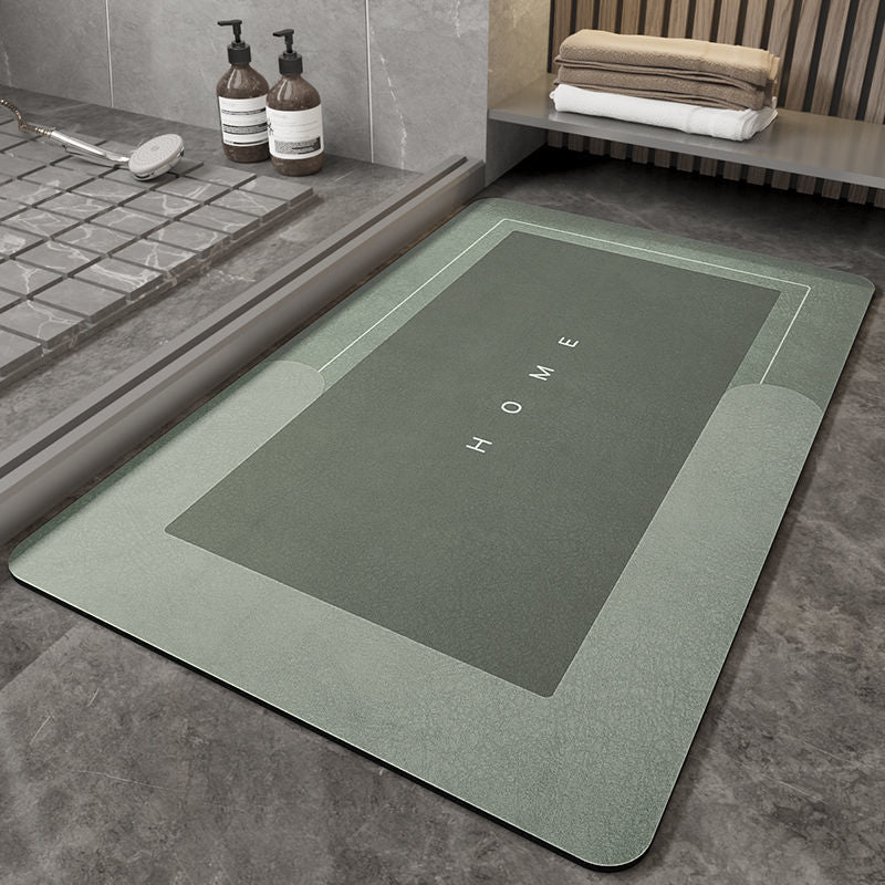 Alfombra de baño superabsorbente de piel de Napa, alfombra de baño de secado rápido, alfombras modernas simples antideslizantes para el suelo, alfombra de cocina a prueba de aceite para el hogar