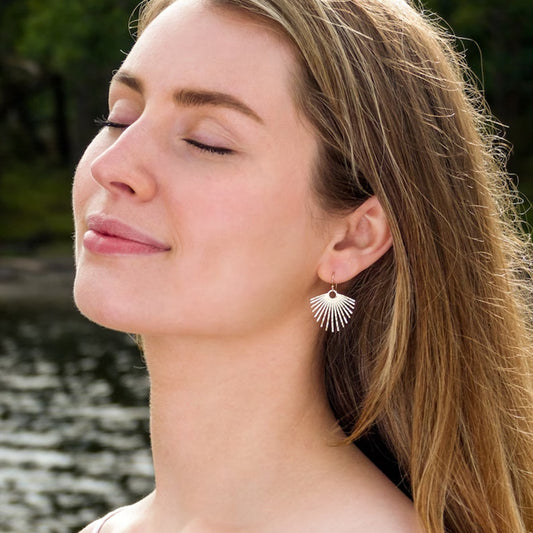 Boucles d'oreilles pendantes en forme de tournesol, style bohème, créatif, Vintage, simples