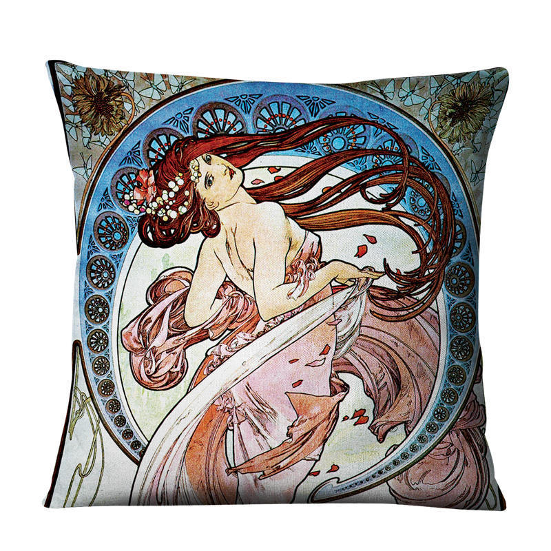 Funda de cojín de lino