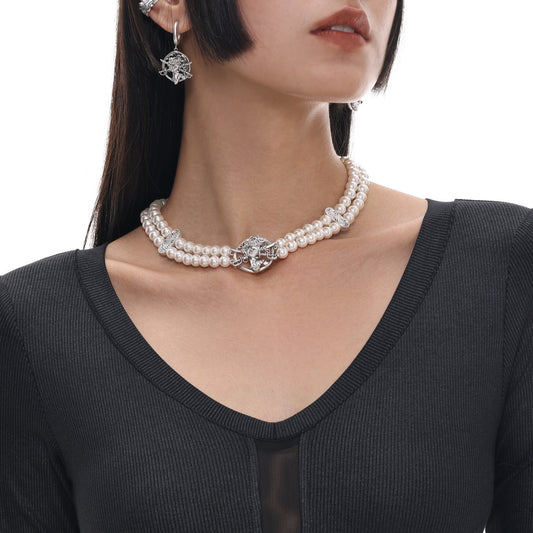 Women's Fashion Vintage Made Old Light Luxury Old Collarbone Chain
