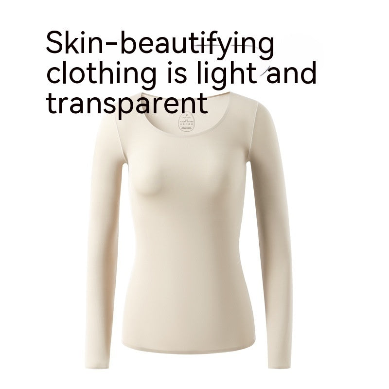 Ropa interior térmica de autocalentamiento de temperatura constante de 37 grados, ropa de invierno ultrafina para el cuidado de la piel, camisa inferior de piel