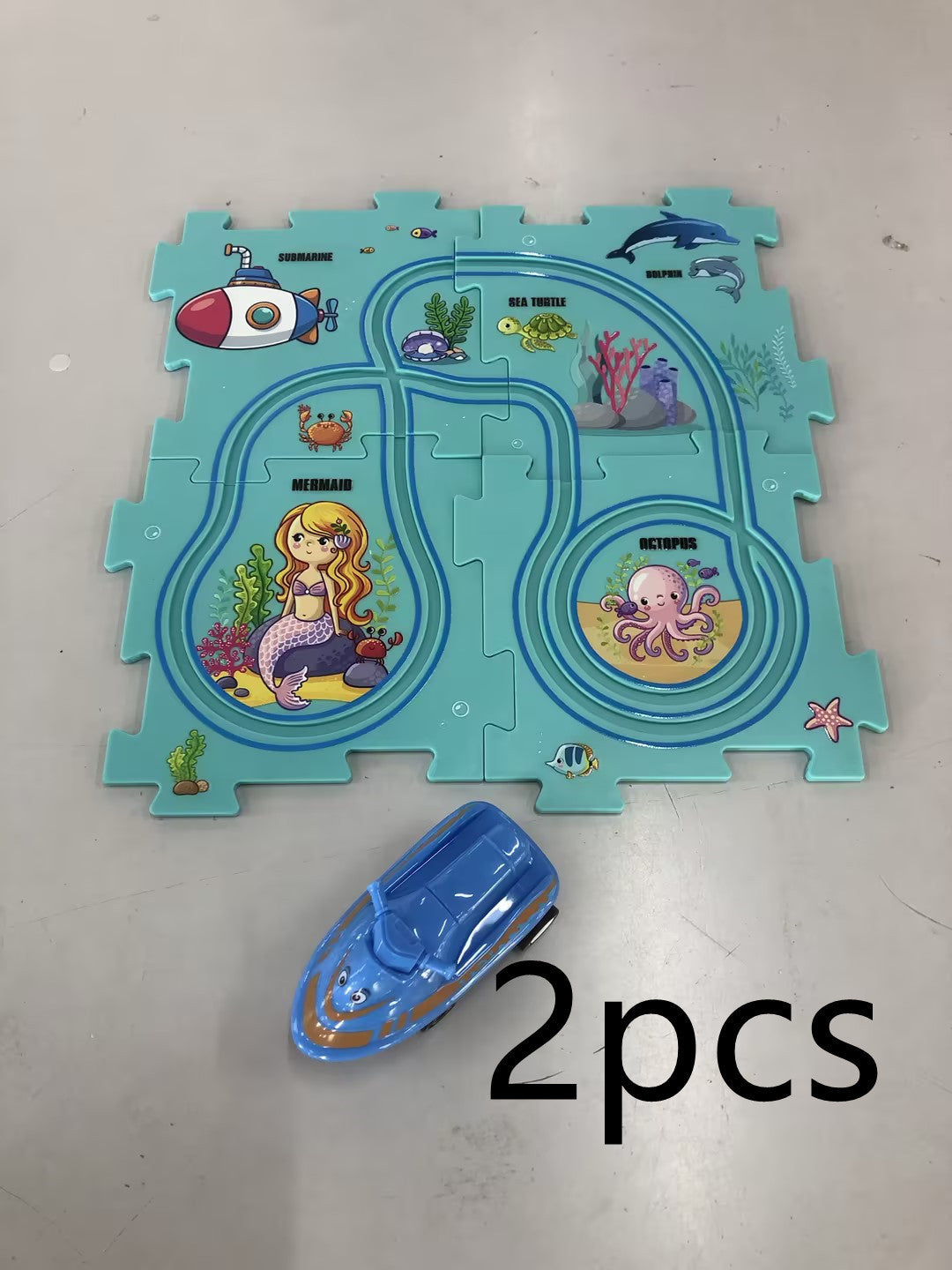 Puzzle pour enfants, vitesse de chemin de fer électrique, assemblage de voiture électrique automatique, scène de ville, Construction, jouet éducatif, cadeau