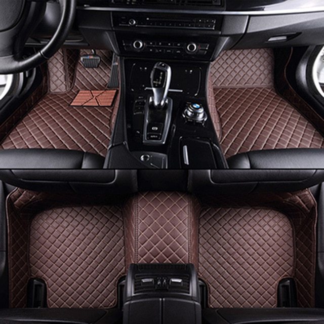Alfombrilla de cuero para coche completamente rodeada, protección para todo tipo de clima