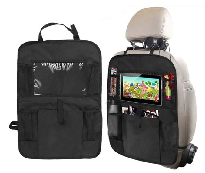 Compatible avec Apple, sac de rangement de voiture, sac de poche arrière de siège de voiture avec sac IPAD, tissu Oxford 600D