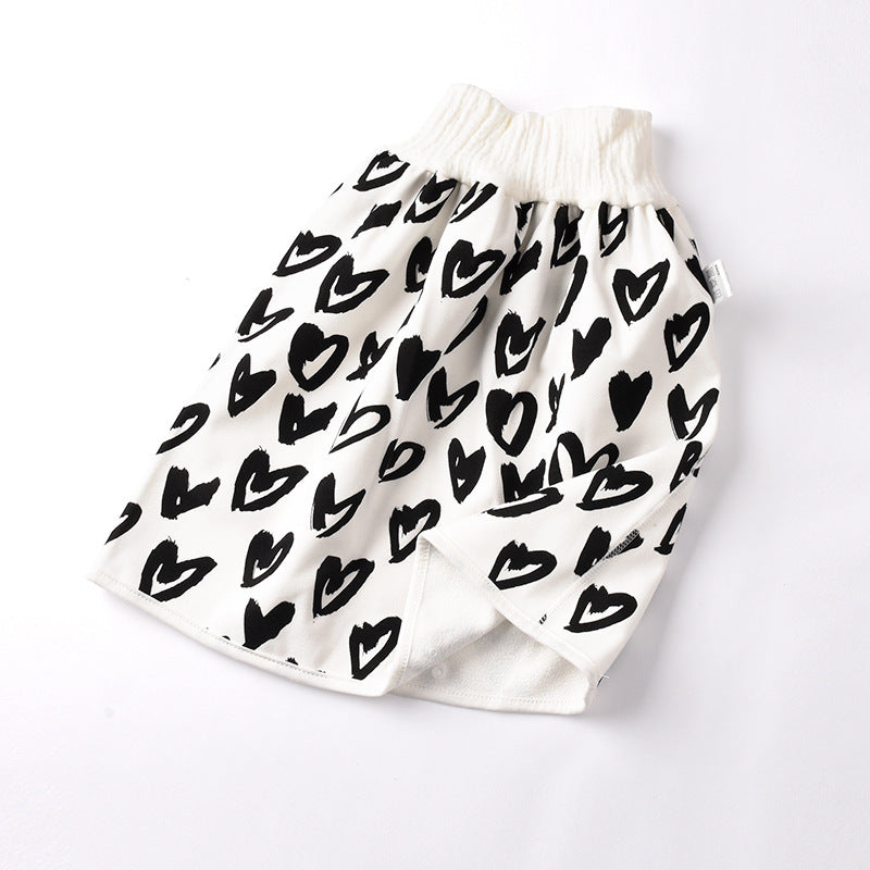 Jupe couche bébé en coton et fibre de bambou