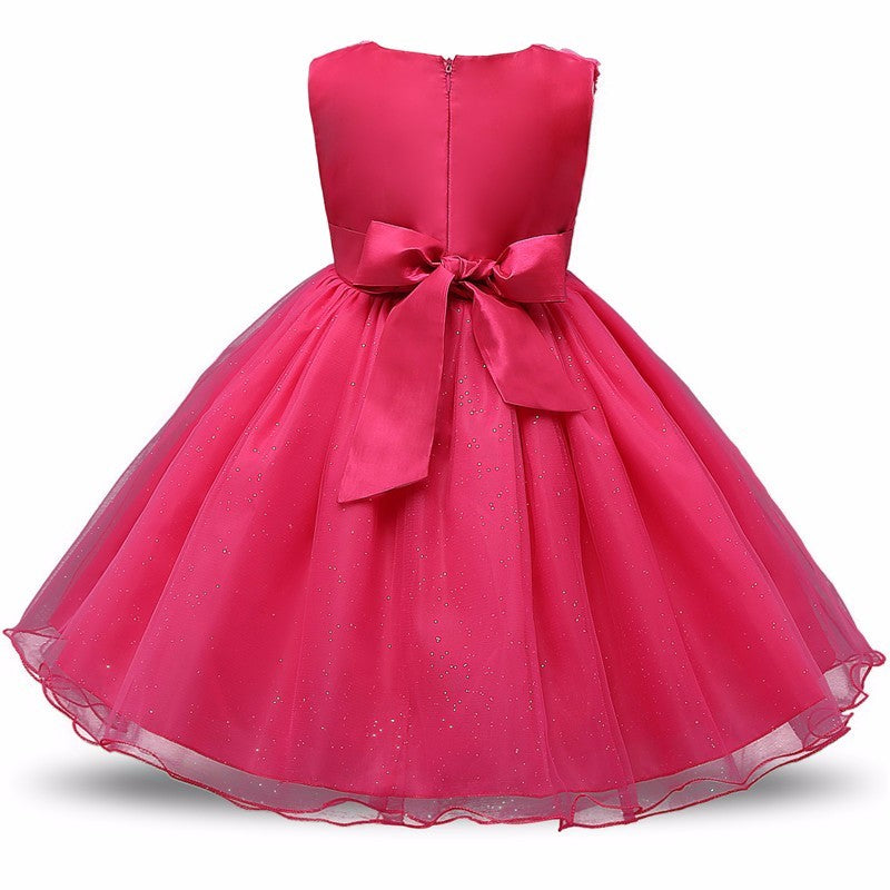 Robe princesse à fleurs pour filles, Tutu d'été, robes de fête d'anniversaire et de mariage