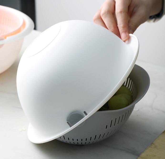Panier de vidange d'évier à Double vaisselle, panier de fruits de lavage de panoramique de cuisine