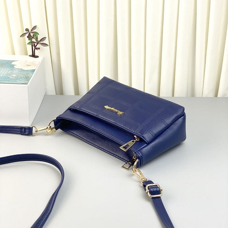 Sac messager à bandoulière pour maman d'âge moyen en losange à la mode