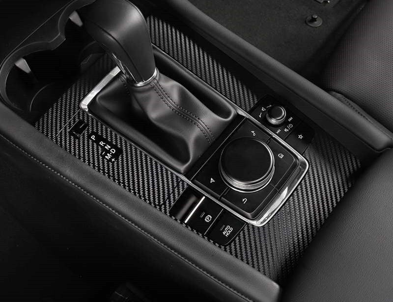 remontage d'un autocollant spécial en film de grain de fibre de carbone