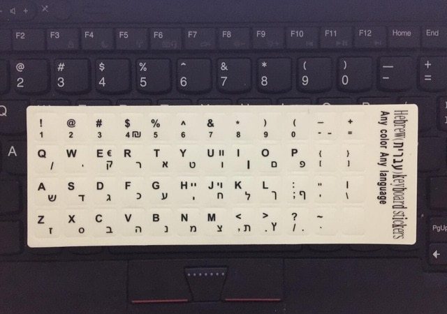 Glowing Keyboard Stickers Arabic Thai Hebrew French Italian German Desktop Laptop