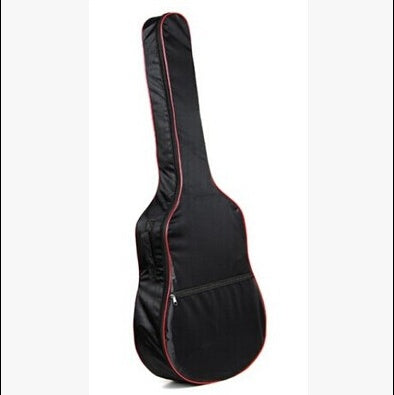 Bolsa de guitarra con borde rojo, mochila para guitarra acústica de 40 pulgadas, mochila impermeable universal de 41 pulgadas, bolsa para guitarra