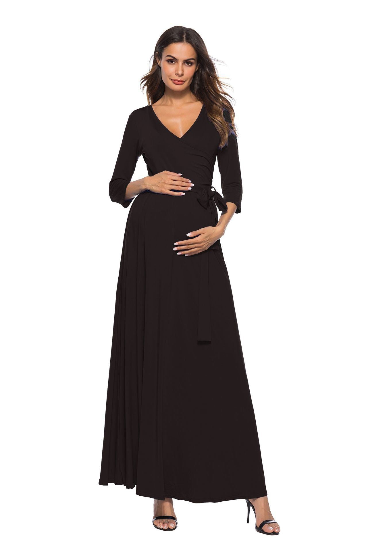 Vestido premamá verano femenino suelto talla grande