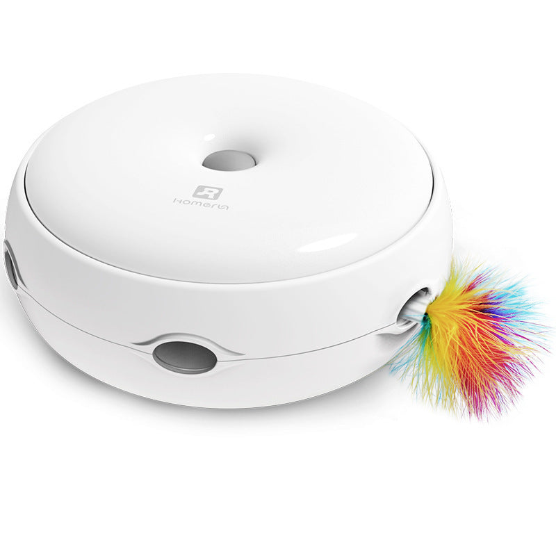 Juguete eléctrico para gatos, divertido, inteligente, palo para gato, plato giratorio automático