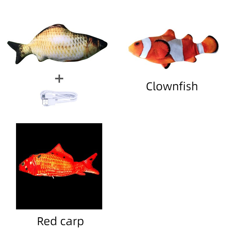Version sans pince à chat - Jouet de poisson électrique de simulation de poisson sauteur électrique