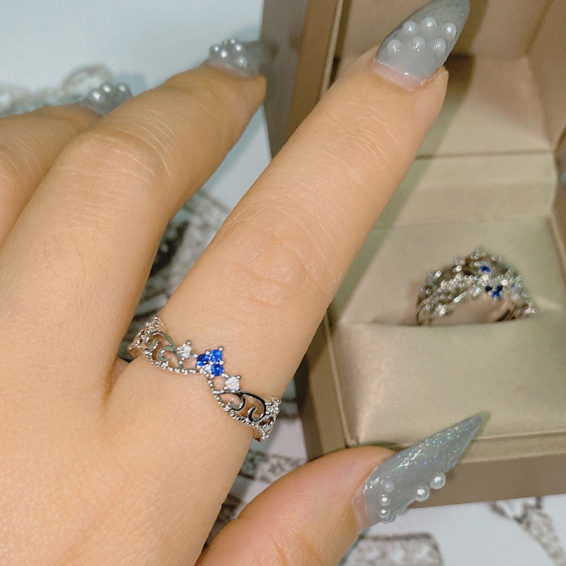 Anillo de niña azul océano suave de Wendy's Life medieval