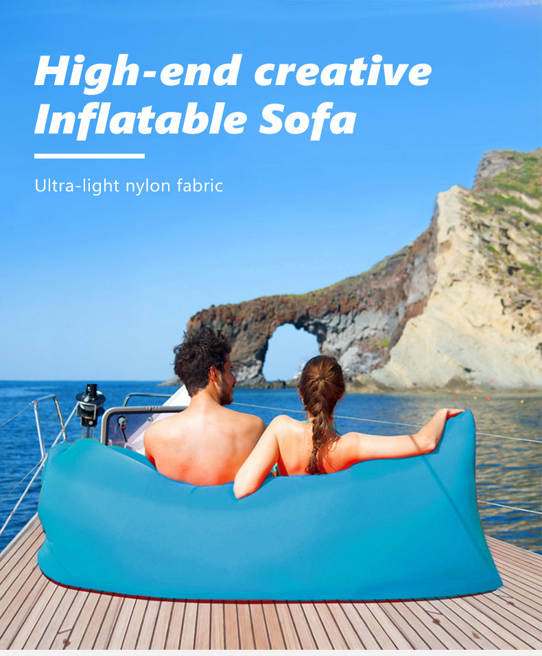 Sofá inflable Lazy Bag Camping Air Bed Lounger 