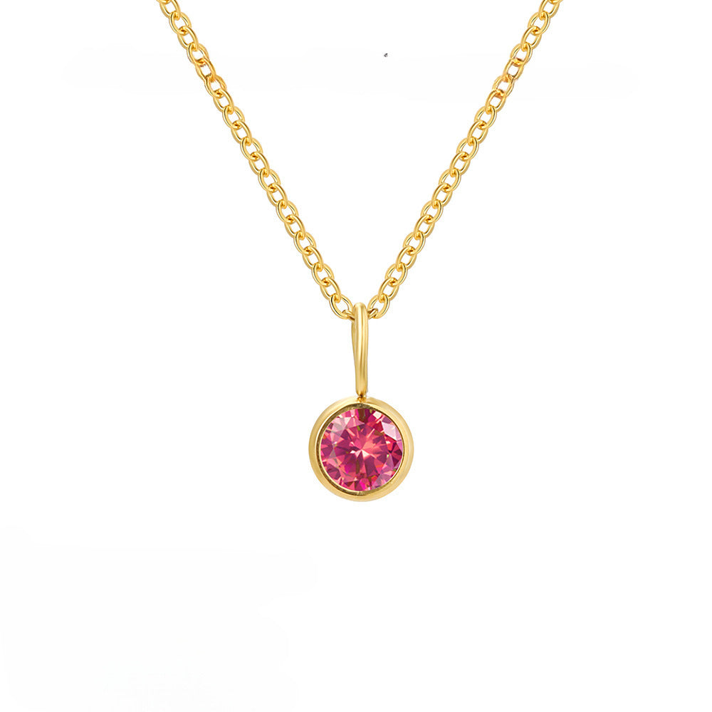 Collier de pierre de naissance d'élément de personnalité de mode