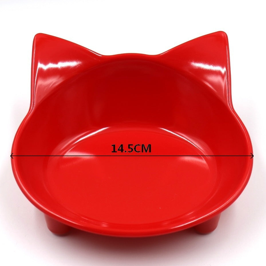 Fournitures pour animaux de compagnie bol pour animaux de compagnie mélamine slipColored Cat Bowl