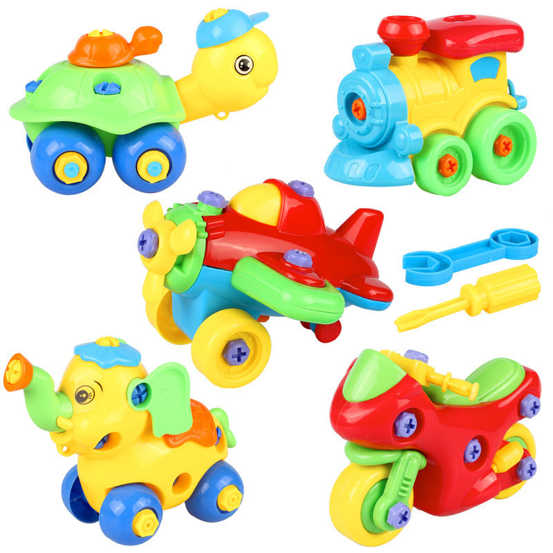 Démontage blocs d'assemblage jouets bricolage moto voiture modélisation bâtiment Construction écrous jouets pour enfants cadeaux