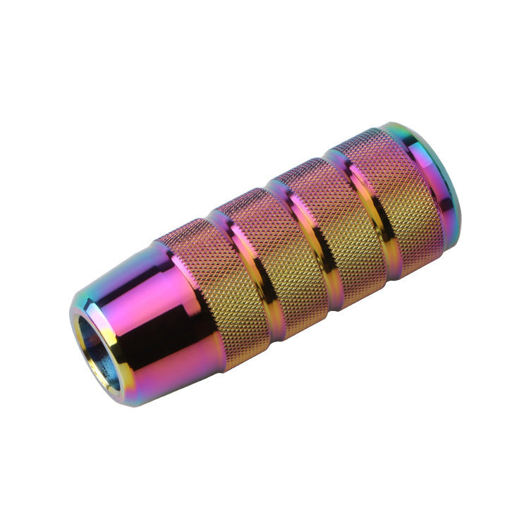 Cabezal de cambio de marchas colorido azul a la parrilla esmerilado de metal