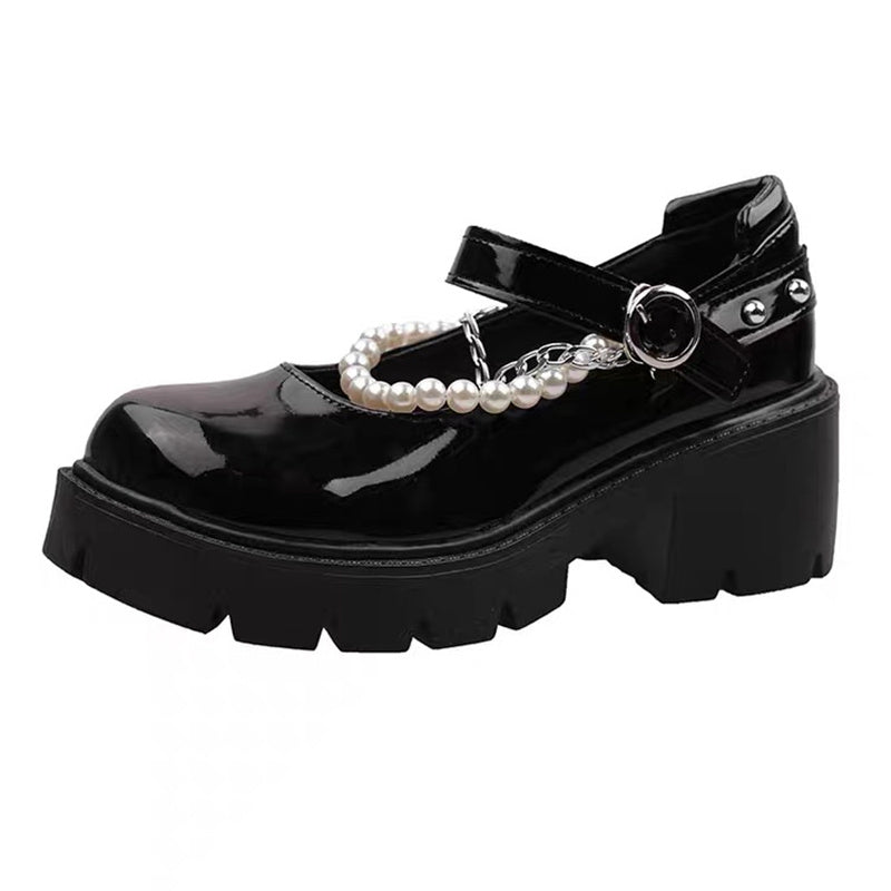 Chaussures Mary Jane à semelles épaisses pour femmes