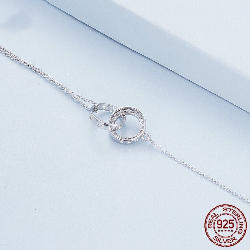 Pulsera Clásica Simple De Doble Anillo