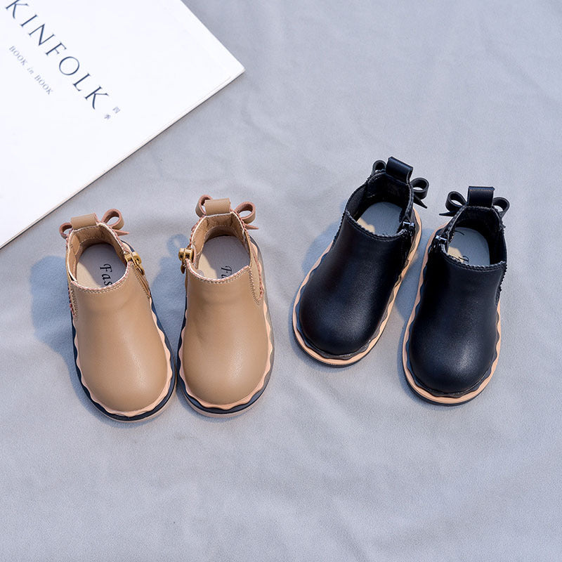 Bottes Martin Smoke Tube à nœud papillon pour filles