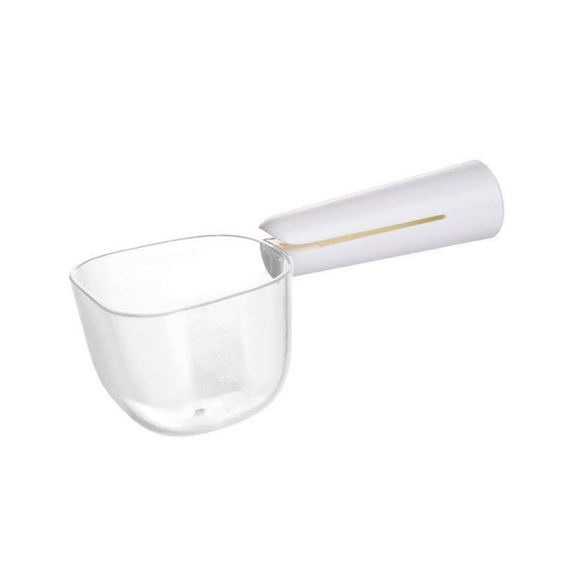 Cuillère universelle, échelle transparente, sac de nourriture pour chien, Clip, fournitures pour animaux de compagnie