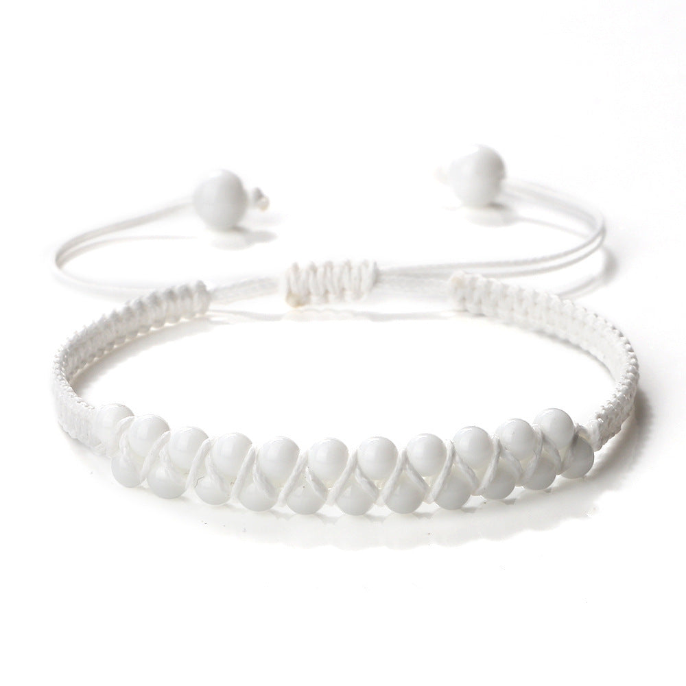 Bohemian Style Fashion Accessories Friendship Rope Bracelet Double Row Beads