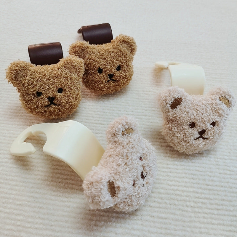 Ins Cute Bear Head Car Seat Hook