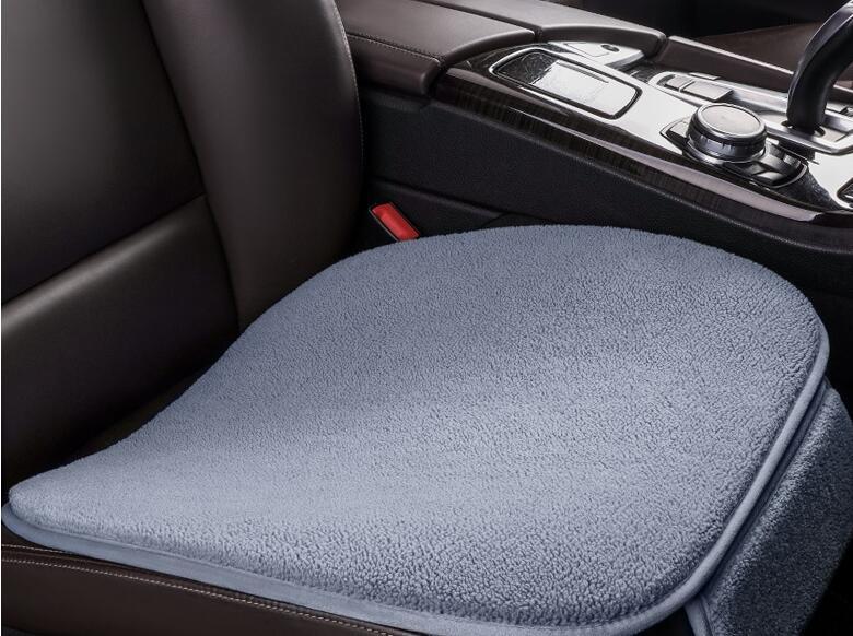 Coussin de siège de voiture en peluche polaire, coussin de siège d'hiver sans dossier, pièce unique